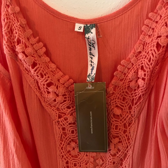 Francesca Coral Crochet Dress S - Picture 3 of 6